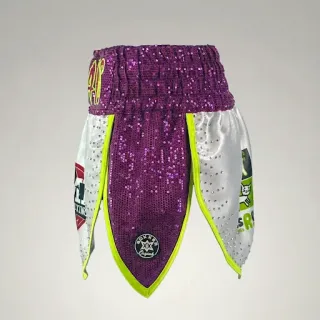  Vanessa Purple & White & Neon Yellow Green Full Kits