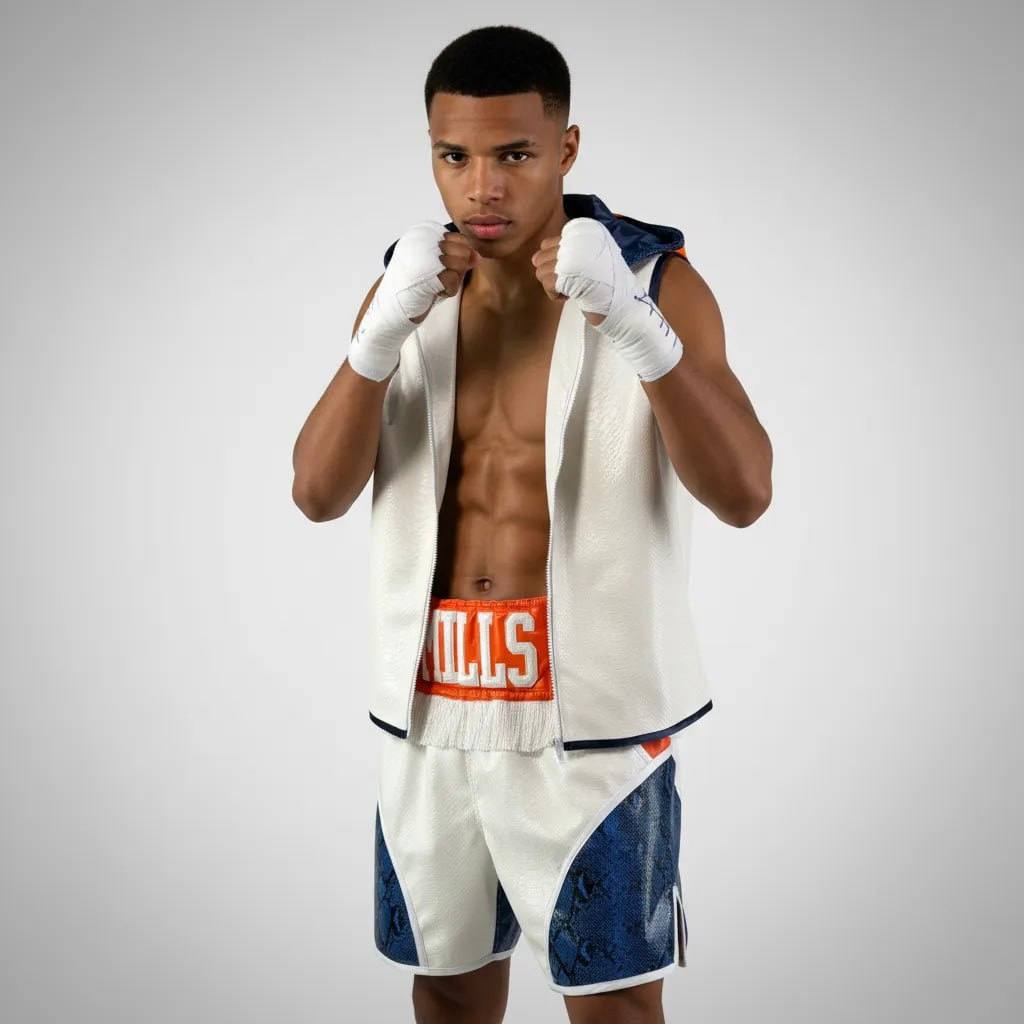 CLASSIC JKT Bryce  White & Blue & Orange Jackets