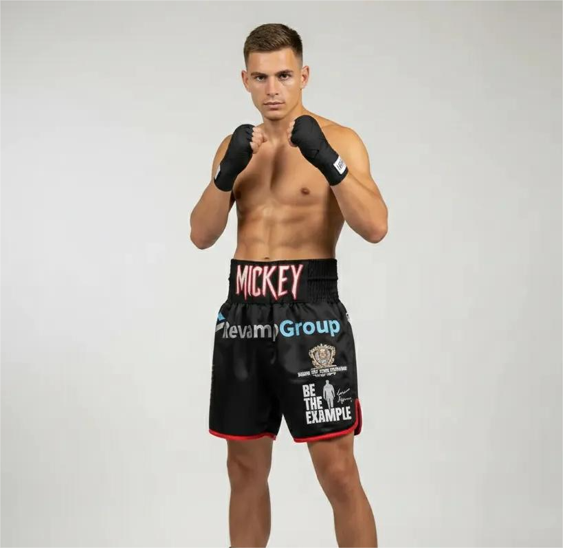 Great Britain BX Michael Black Custom Boxing Shorts & Trunks