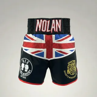 Great Britain BX Michael Black Custom Boxing Shorts & Trunks