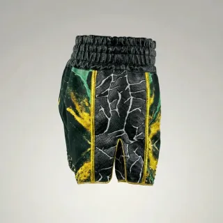 Frankie Green & Black & King Gold Muay Thai Shorts