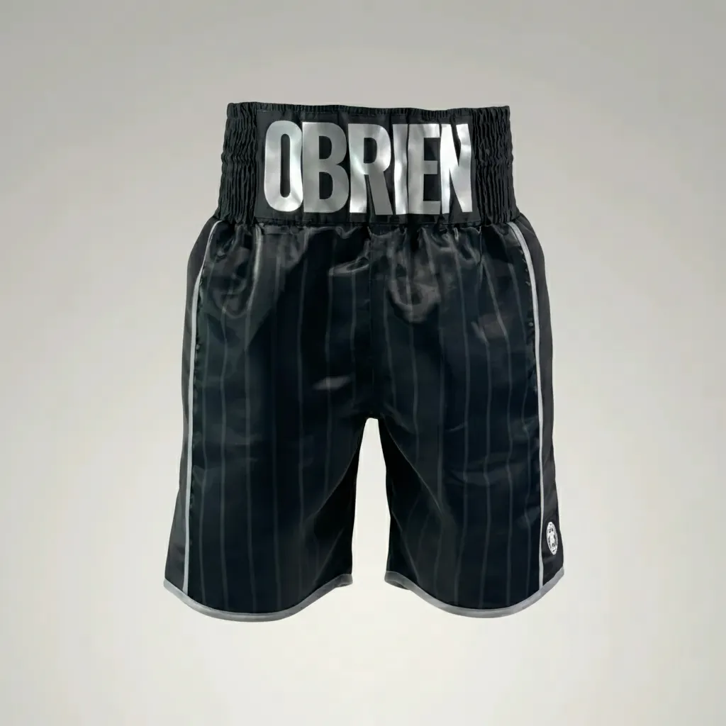 Star fall BX Harry Black Custom Boxing Shorts & Trunks