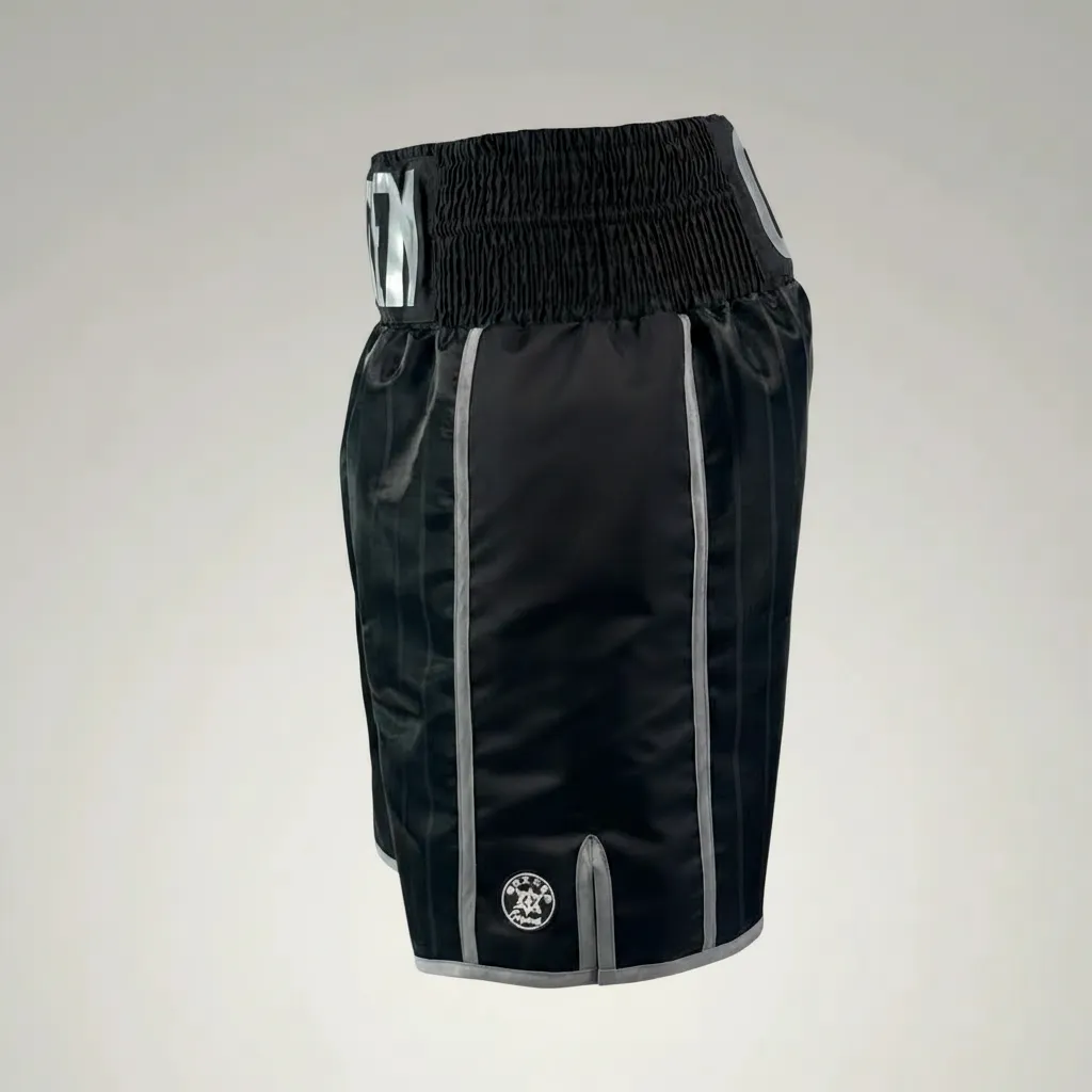Star fall BX Harry Black Custom Boxing Shorts & Trunks