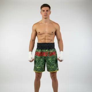 Classic BX Killian Green Snake & Black Custom Boxing Shorts & Trunks