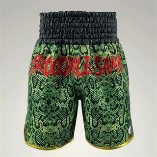 Classic BX Killian Green Snake & Black Custom Boxing Shorts & Trunks