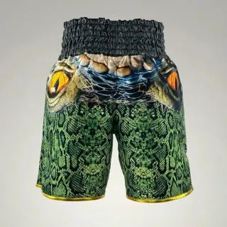 Classic BX Killian Green Snake & Black Custom Boxing Shorts & Trunks