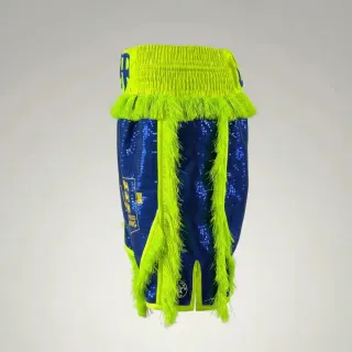 CHAOS BX Taylor Blue & Neon Yellow Green Custom Boxing Shorts & Trunks