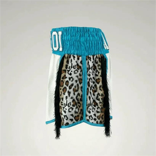David GLA Jonathan White Snake & Brown Loepard Gladiator Shorts
