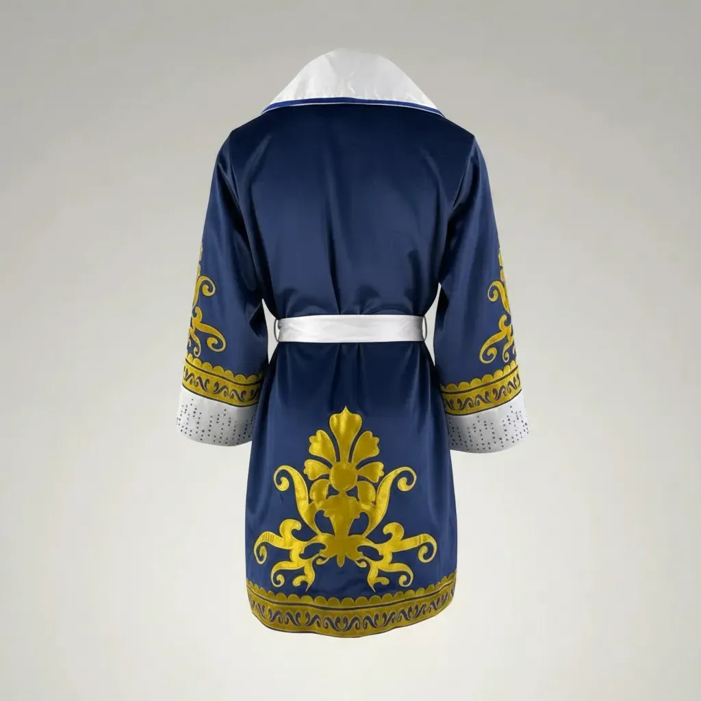 King Robe Blue Jorge Navy Blue & King Gold | Gallery | Robes | Boxxerworld