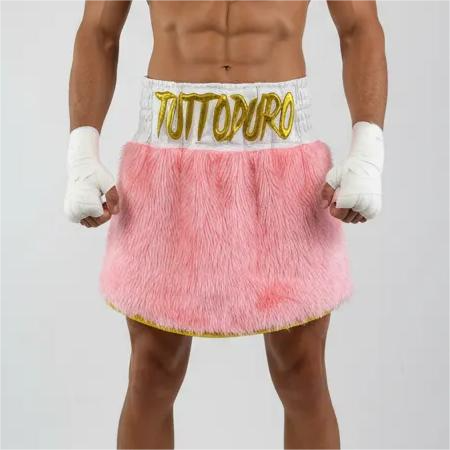 Classic Gla Simone White & Pink Gladiator Shorts