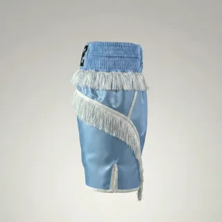 Slick BX Jake Blue & White Custom Boxing Shorts & Trunks