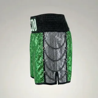 SOLDIER BX Brad Green & Silver Custom Boxing Shorts & Trunks