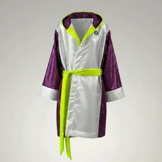 KSI style Robe Old Laura Purple & White & Neon Yellow Green Robes