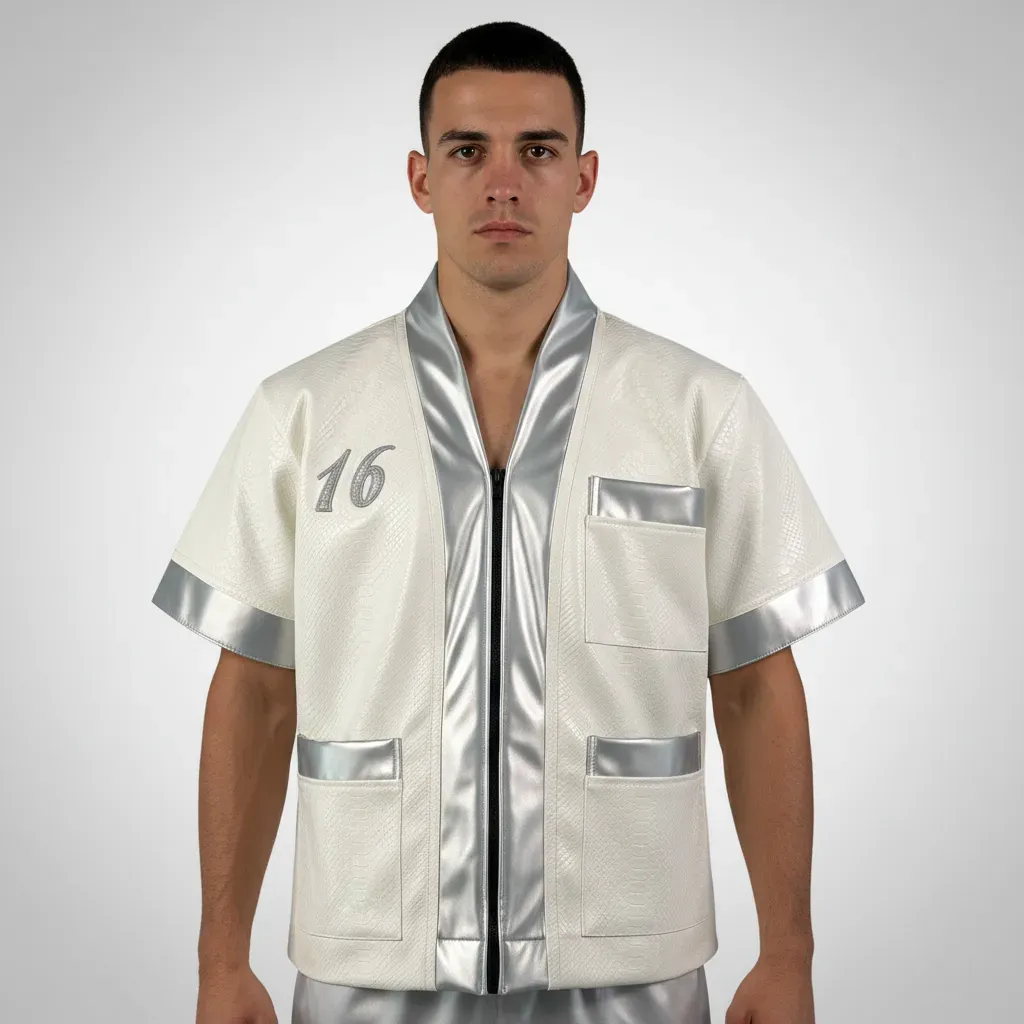 Classic CR Frank  White & Silver Corner Jackets