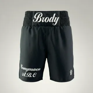 Classic BX Brody Black Custom Boxing Shorts & Trunks