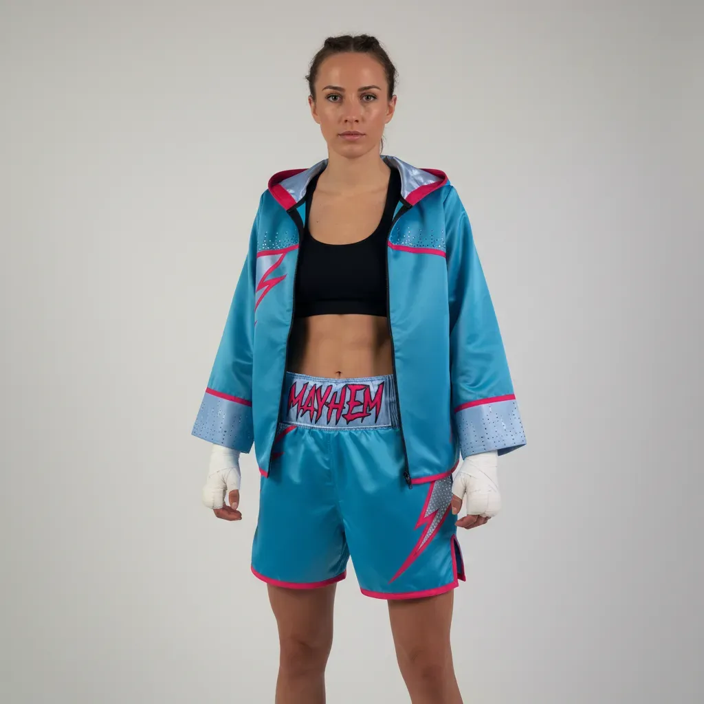 Lightning JKT Sophia Blue & Pink Jackets