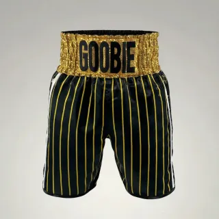 Star fall BX Daniel Black & Gold & White Custom Boxing Shorts & Trunks
