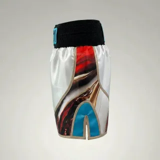 Dream BX La White & Red Gold & Blue Custom Boxing Shorts & Trunks