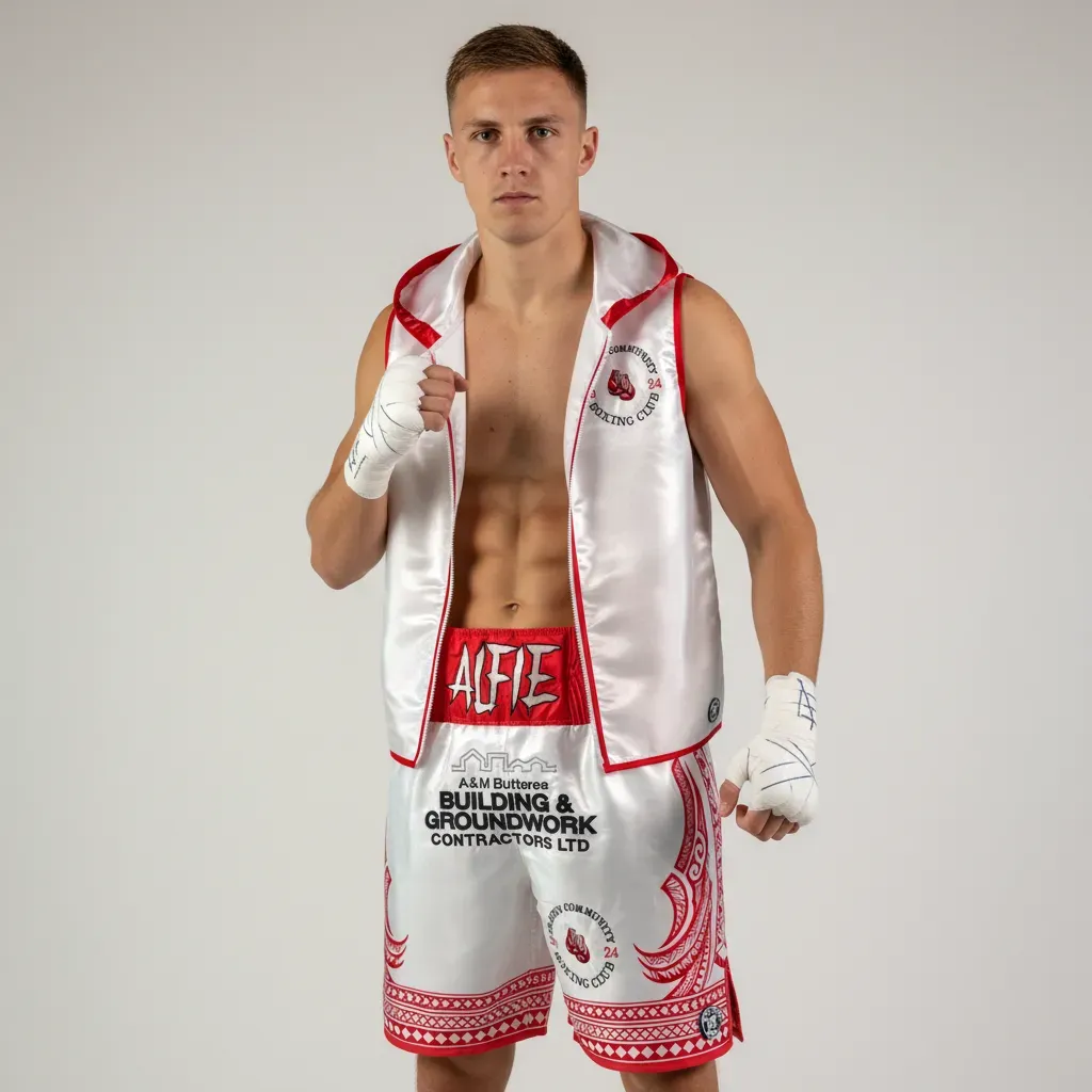 Tribal  JKT Alfie White & Red Jackets