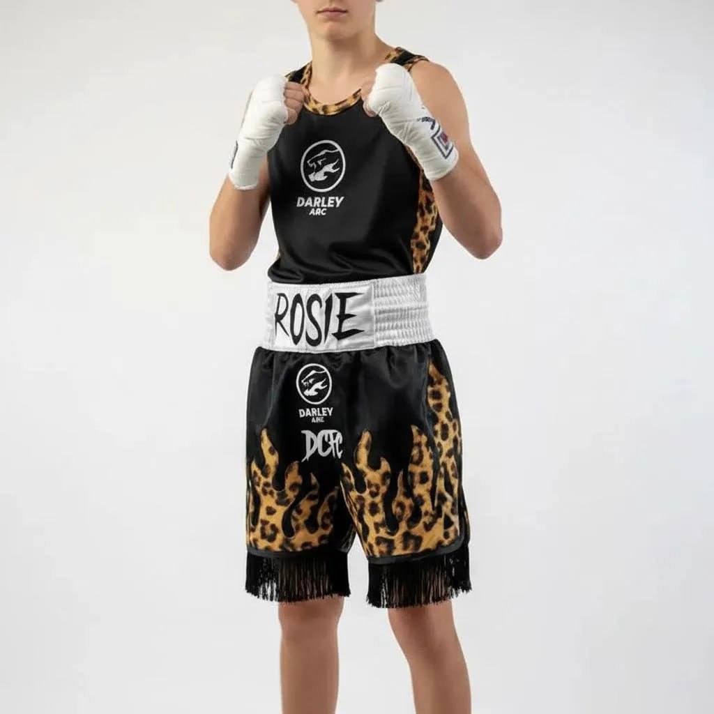  chelsie Black & Leopard & White Full Kits