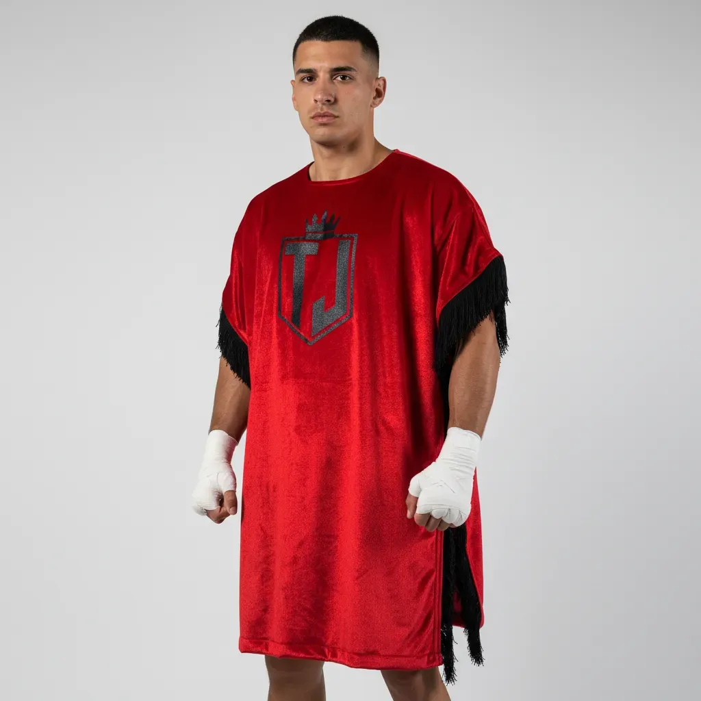 Poncho ROBERT Red & Black Jackets