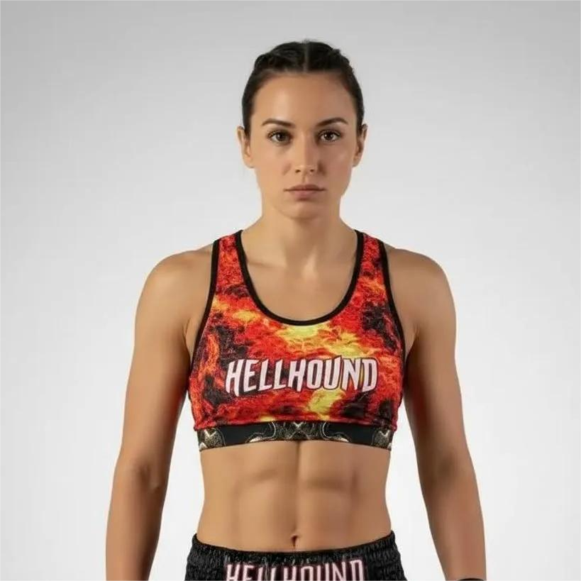 Classic Sports Bra Abigail  Red Lava Sports Bra