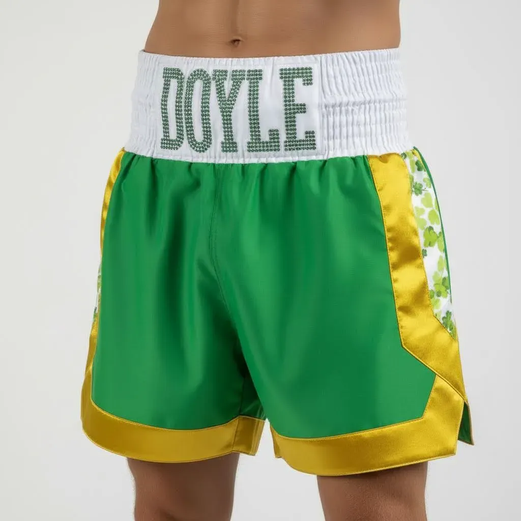 COTTO BX Old Keith Green & King Gold Custom Boxing Shorts & Trunks