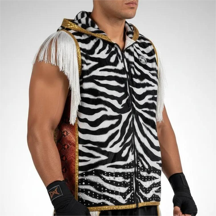 Side Stripes JKT George White & Black & Orange Jackets