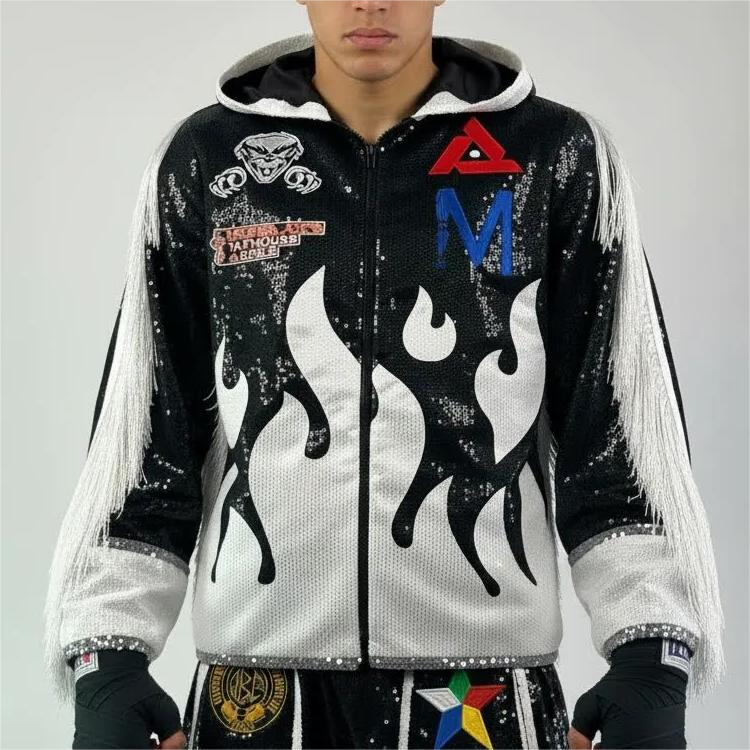 Fire JKT Black & White Ethan H Jackets