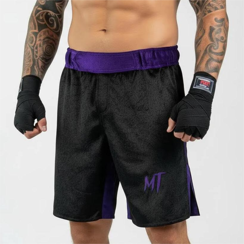 Classic MMA Rian Black & Purple MMA Shorts