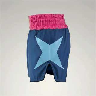 Classic MTS Noah Navy Bule & Pink Muay Thai Shorts