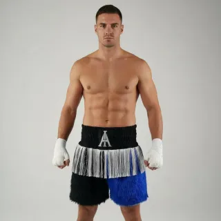 Haringey BX Immanuwel Black & Blue Custom Boxing Shorts & Trunks