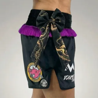 Classic MTS Ashanti Black & Purple Muay Thai Shorts