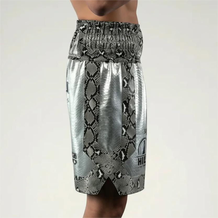 SUN MTS Kalani silver Custom Boxing Shorts & Trunks