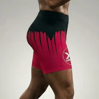 Shine bright Vale Tudo Murat Pink & Black Compression Shorts
