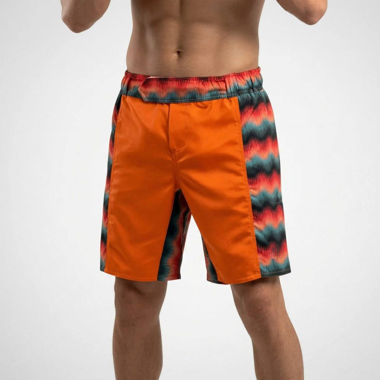 Side stripe MMA Orlando Orange MMA Shorts
