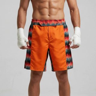 Side stripe MMA Orlando Orange MMA Shorts