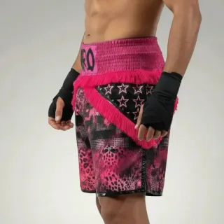 STAR QUALITY BX Old John Pink Custom Boxing Shorts & Trunks
