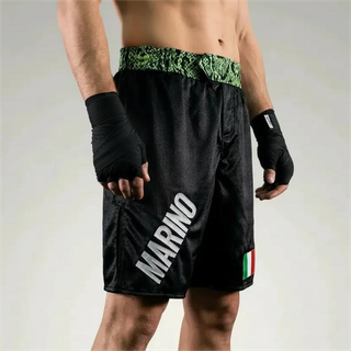 Classic MMA Jan Black & Green Snake MMA Shorts