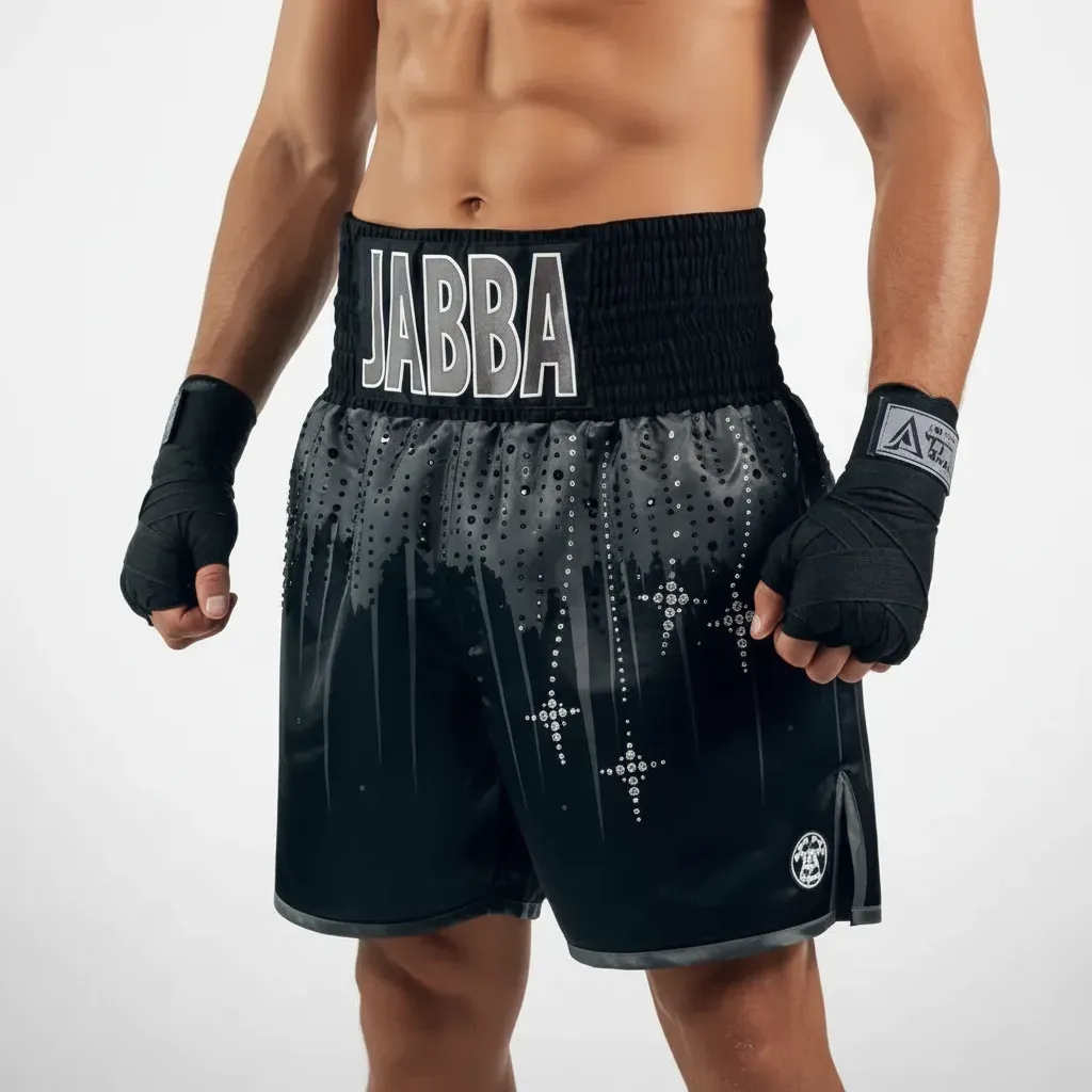 Shine bright BX jamie Black Custom Boxing Shorts & Trunks