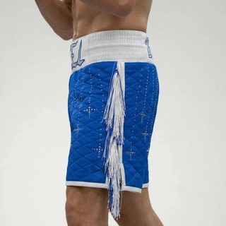 Classic BX dale Blue & White Custom Boxing Shorts & Trunks