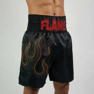  Classic Red & Yellow Flames Custom Boxing Shorts & Trunks