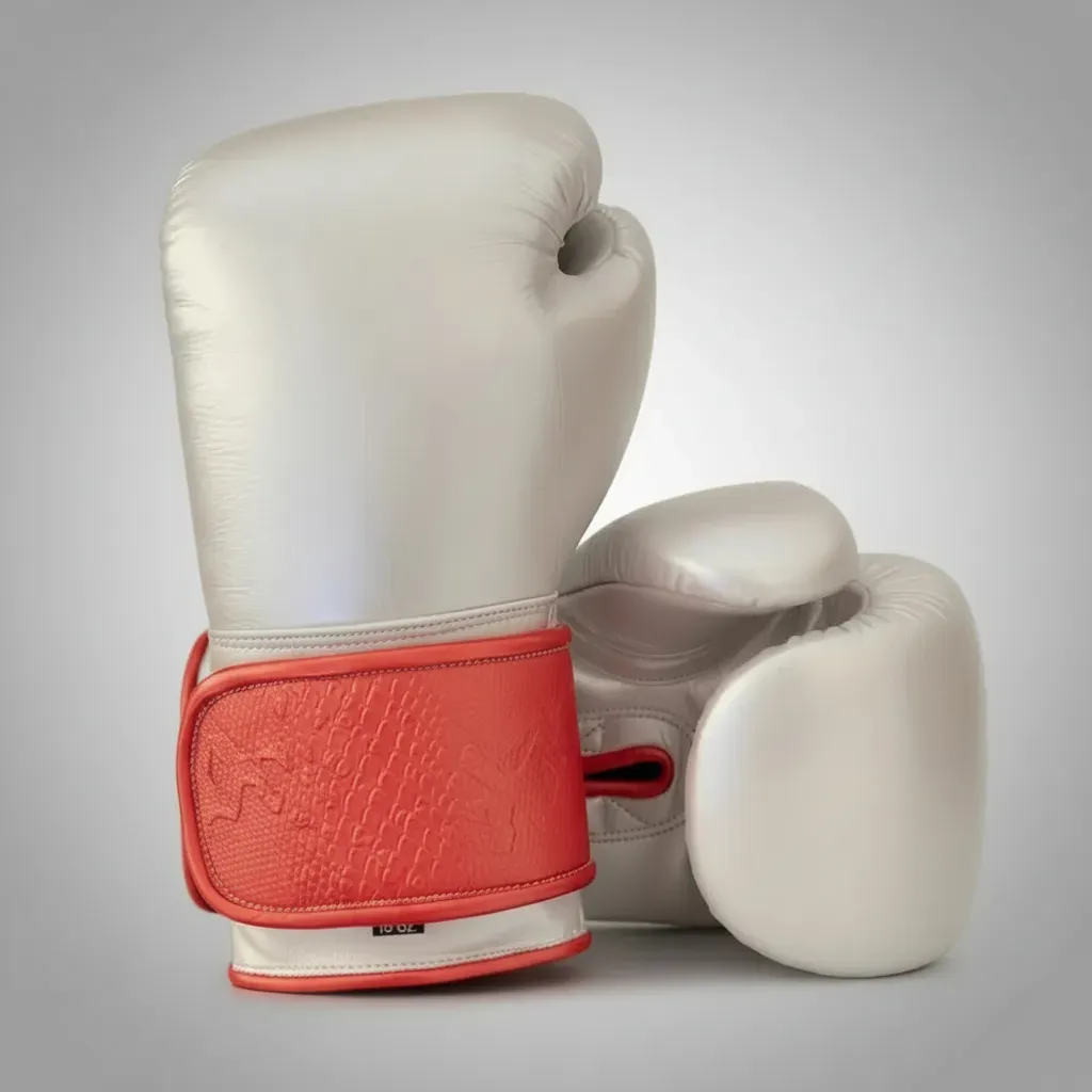 Quick Fire Flex Lite (2 colour) Silver&Red  Jordan G Boxing Gloves