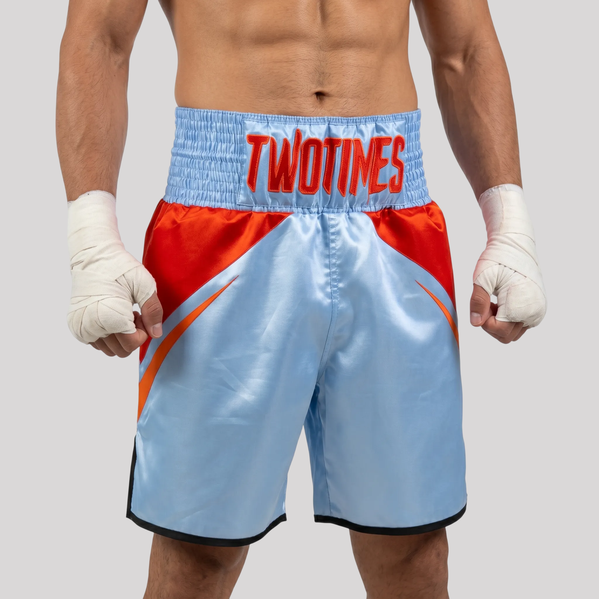 V Plus BX Torin Blue & Orange Custom Boxing Shorts & Trunks