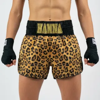 Classic MTS johanna  Gold leopard Muay Thai Shorts
