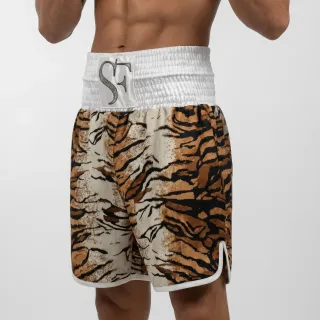 Classic BX Samuel Brown Tiger Custom Boxing Shorts & Trunks