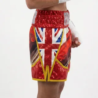 Brit II BX Liam White & Blue & Red Custom Boxing Shorts & Trunks
