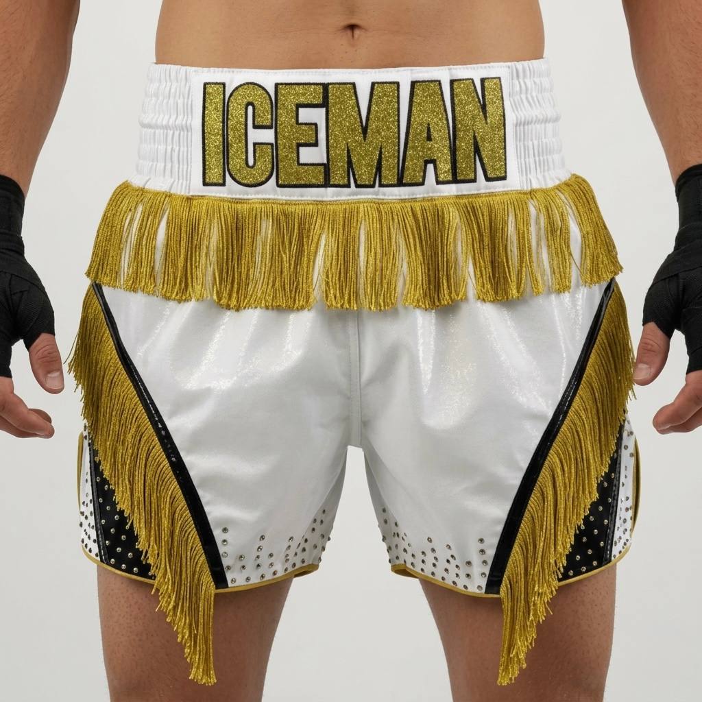 Comet MTS hayden white & King Gold Muay Thai Shorts