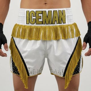 Comet MTS hayden white & King Gold Muay Thai Shorts
