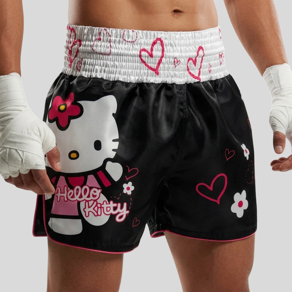 HELLO KITTY MTS | Custom Muay Thai Shorts | Boxxerworld
